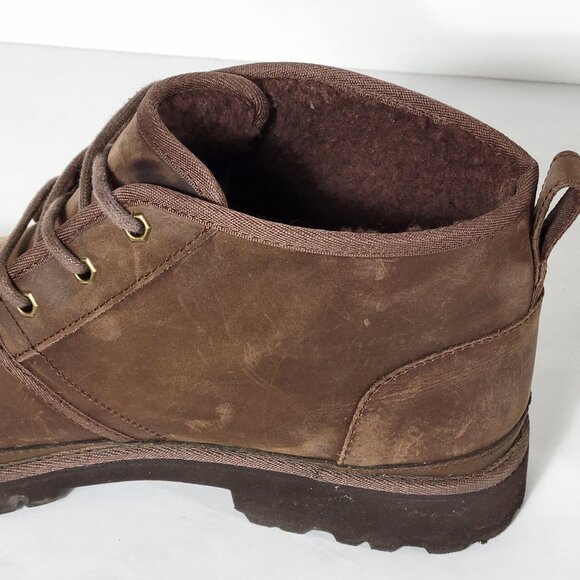 UGG Men's Neuland Waterproof Boot Wool Lined Leather Chukka - Picture 7 of 12